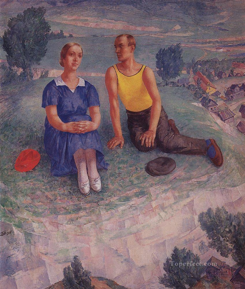 spring 1935 Kuzma Petrov Vodkin Oil Paintings